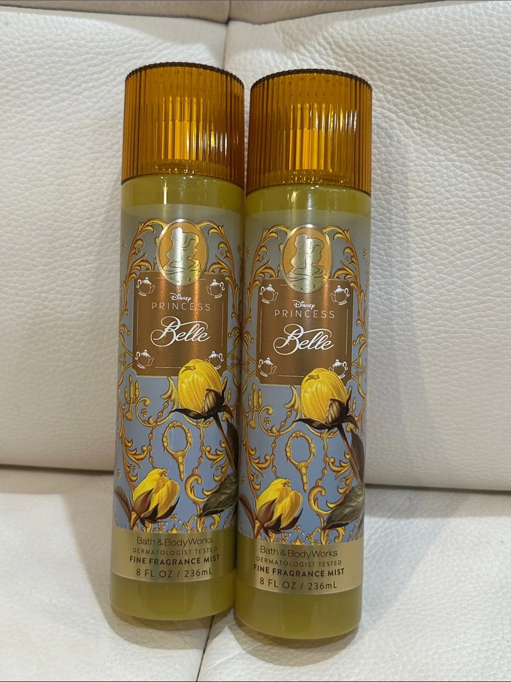 Bath & Body Works Disney Princess Belle Fine Fragrance Mist Bundle of 2 FullSize